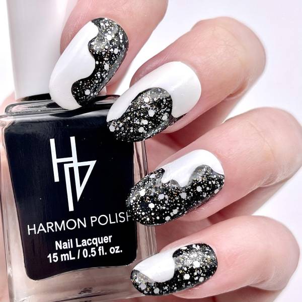 Stylish Black and White Nail Art Designs