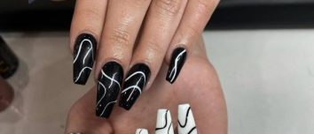 Stylish Black and White Nail Art Designs